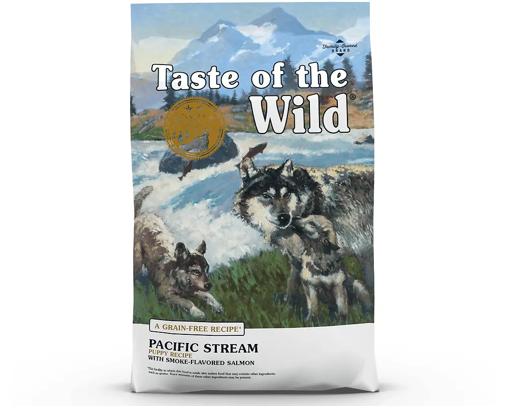 Taste of the Wild Pacific Stream Grain-Free with Smoke-Flavored Salmon Dry Dog Food, 28 lbs